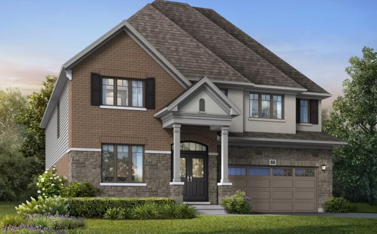 Kensington floor plan at Riverbank Estates by Losani Homes in Paris, ON