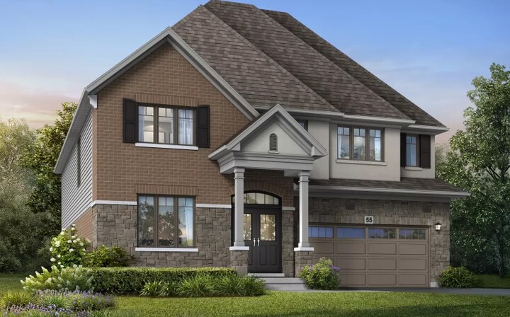 The Kensington new home model plan at the Riverbank Estates by Losani Homes in Paris