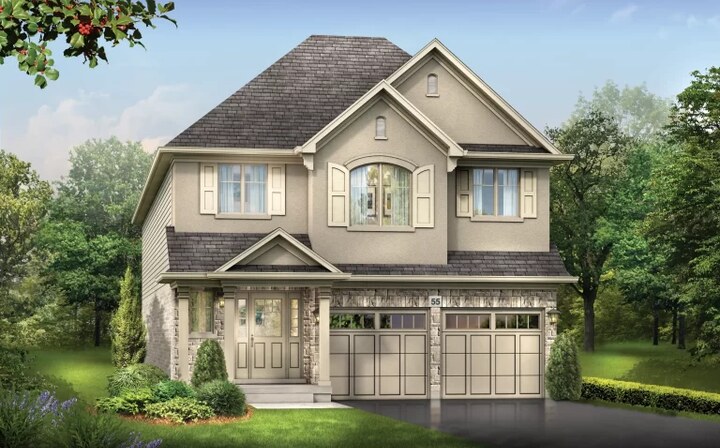 The Macintosh new home model plan at the Riverbank Estates by Losani Homes in Paris