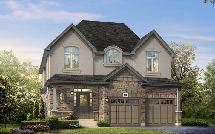 The Millbank II new home model plan at the Riverbank Estates by Losani Homes in Paris