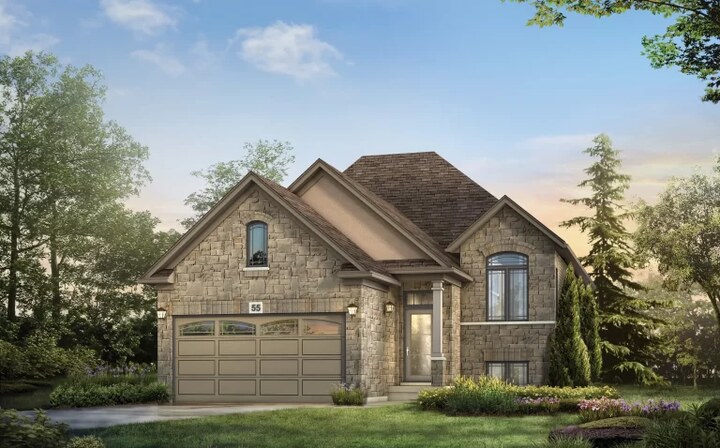 The Parkview new home model plan at the Riverbank Estates by Losani Homes in Paris