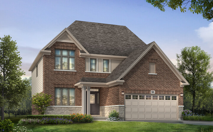 The Princeton new home model plan at the Riverbank Estates by Losani Homes in Paris