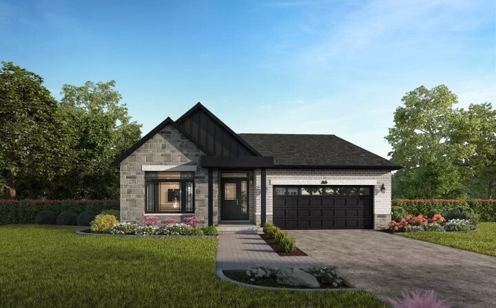The Savannah new home model plan at the Riverbank Estates by Losani Homes in Paris