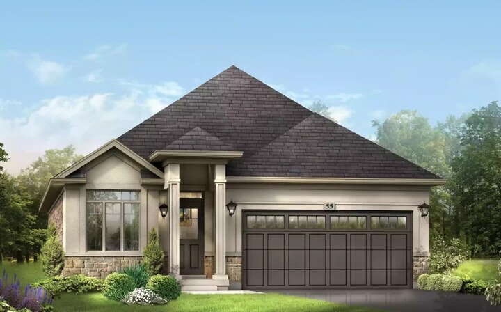 The Wentworth new home model plan at the Riverbank Estates by Losani Homes in Paris