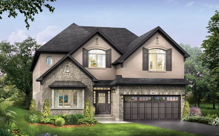 The Westdale new home model plan at the Riverbank Estates by Losani Homes in Paris