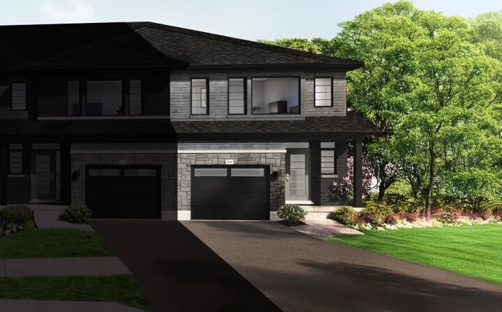 The WestTown End new home model plan at the Riverbank Estates by Losani Homes in Paris