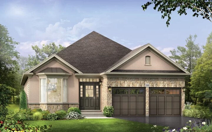 The Bridgeview new home model plan at the Riverbank Estates by Losani Homes in Paris