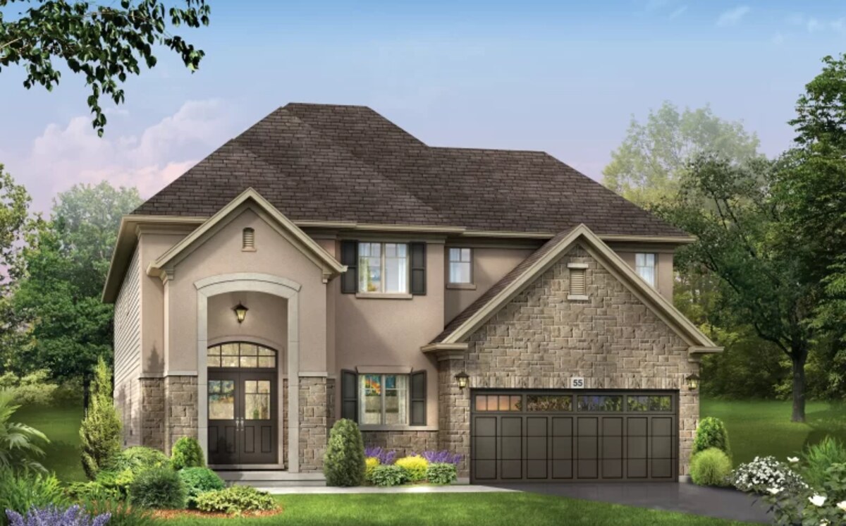 Burgundy II floor plan at Riverbank Estates by Losani Homes in Paris, ON
