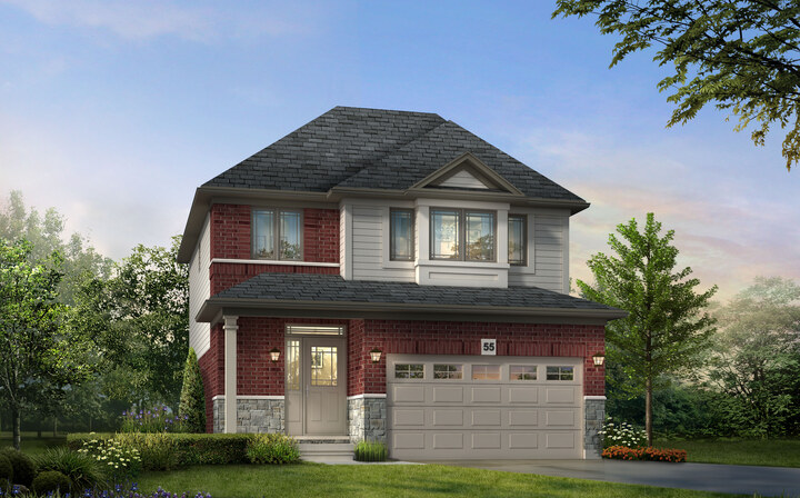 The Gardenia new home model plan at the Maplewood Park by Losani Homes in Stoney Creek