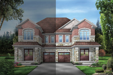 The Elmwood 5 new home model plan at the Upper Oaks by Starlane Home Corporation in Oakville