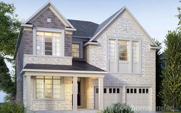 The Barclay new home model plan at the Arbor Peaks by Great Gulf in Milton