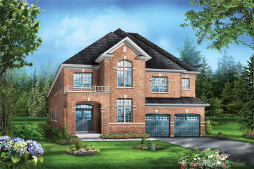 The Juniper 6 new home model plan at the Saddle Ridge (GP) by Greenpark in Milton