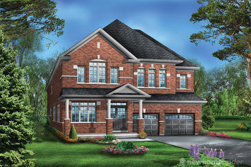 The Juniper 3 new home model plan at the Saddle Ridge (GP) by Greenpark in Milton