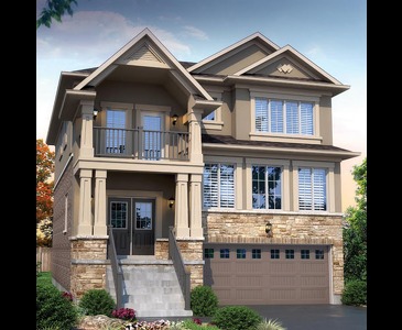 The Eagle new home model plan at the Riverwalk West by Kingwood Homes in Brantford