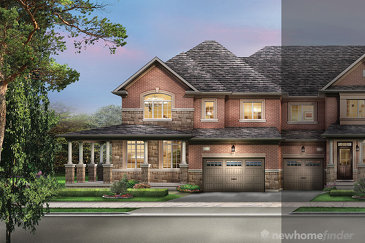 The Manchester new home model plan at the The Classic Townhomes by Liv Communities in Brampton