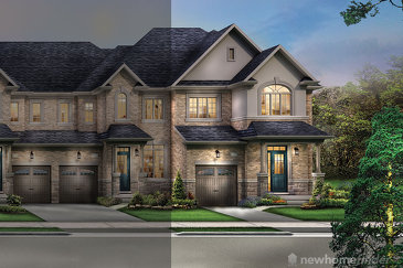 The Queenston new home model plan at the The Classic Townhomes by Liv Communities in Brampton