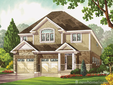 The Bur Oak new home model plan at the Heritage Preserve by Kenmore Homes in Kitchener