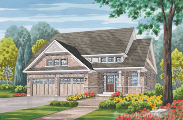 The Burgess new home model plan at the Havelock Corners by Senator Homes in Woodstock