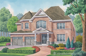 The Oliver new home model plan at the Havelock Corners by Senator Homes in Woodstock