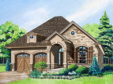 The Peterson new home model plan at the The Legacy of Upper Richmond Village by Graystone Homes in London