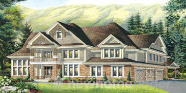 The Britannia new home model plan at the Windrose Estates by MacPherson Builders in Collingwood