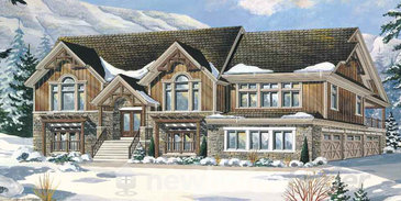 The Empire new home model plan at the Windrose Estates by MacPherson Builders in Collingwood