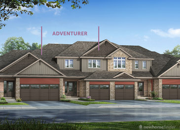 The Adventurer new home model plan at the Silver Glen Preserve by Reid's Heritage Homes in Collingwood