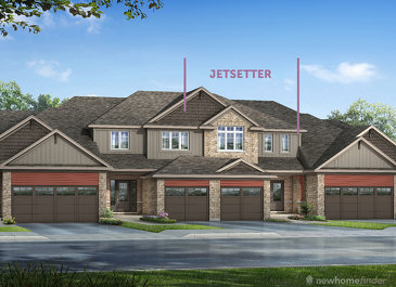 The Jetsetter new home model plan at the Silver Glen Preserve by Reid's Heritage Homes in Collingwood