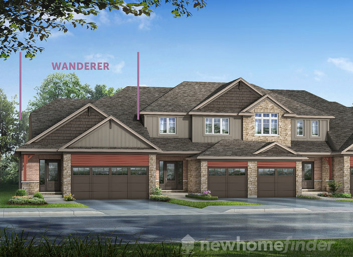 Wanderer floor plan at Silver Glen Preserve by Reid's Heritage Homes in Collingwood, Ontario