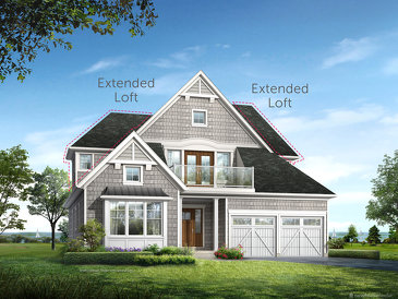 The Hartford new home model plan at the Cobble Beach by Reid's Heritage Homes in Kemble