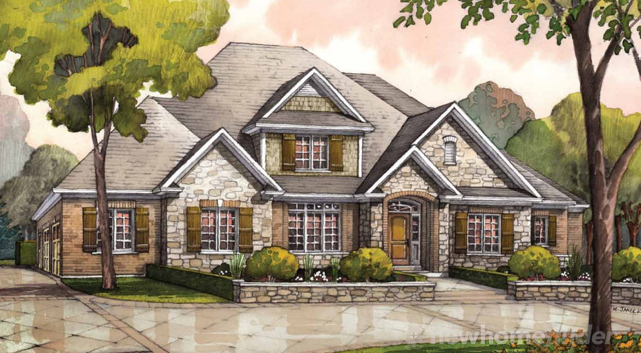 Halton floor plan at Audrey Meadows by Charleston Homes in Aberfoyle, Ontario