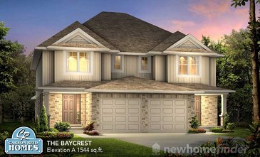 The Baycrest new home model plan at the Elora Meadows by Carson Reid Homes in Elora