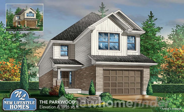 The Parkwood new home model plan at the Explorers Walk (NL) by New LifeStyle Homes in Kitchener