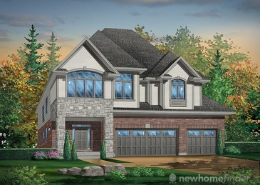 The Lakeview new home model plan at the Huron Village by Hawksview Homes in Kitchener