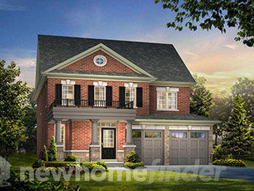 The Meadowgate new home model plan at the Hillsborough by Andrin Homes in  East Gwillimbury