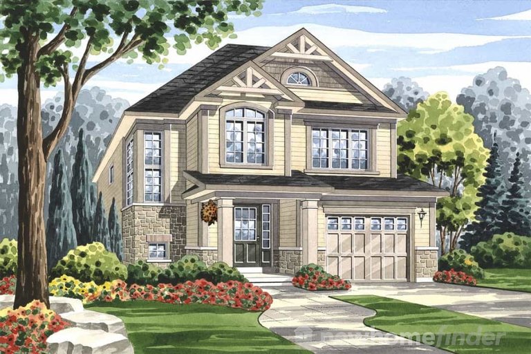 Humber floor plan at Grand River Woods by Fernbrook Homes in Cambridge, Ontario