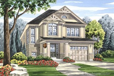 The Humber new home model plan at the Grand River Woods by Fernbrook Homes in Cambridge