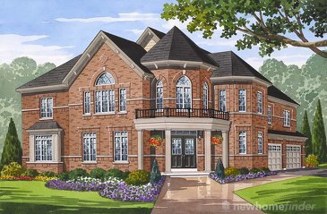 The Bridgeport new home model plan at the Grand River Woods by Fernbrook Homes in Cambridge