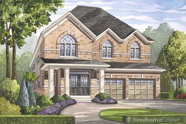 The Preston new home model plan at the Grand River Woods by Fernbrook Homes in Cambridge