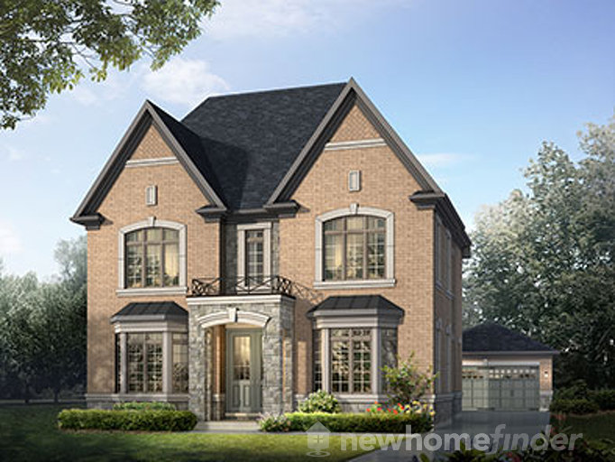 Hillcrest floor plan at Vales of Humber by Queens Gate in Brampton, Ontario
