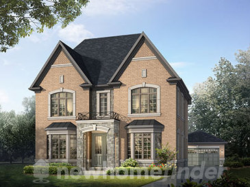 The Hillcrest new home model plan at the Vales of Humber by Queens Gate in Brampton