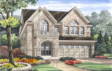 The Edenvale new home model plan at the Grand River Woods (Cr) by Crystal Homes in Cambridge