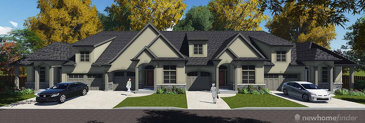 The Aberdeen & Paisley new home model plan at the Hunters Pointe by Lucchetta Homes in Welland