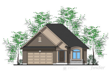 The Durham new home model plan at the Ryan's Grove by Lucchetta Homes in Pelham