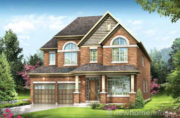 The Rowan new home model plan at the Cachet Orangeville by Cachet Estate Homes in Orangeville