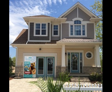 The Cove new home model plan at the South Coast Village by Marz Homes in Crystal Beach