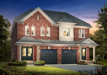 The Meadowvale 2 new home model plan at the Spring Valley Village by Muirland in Brampton