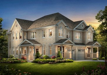 The Meadowvale 6 new home model plan at the Spring Valley Village by Muirland in Brampton