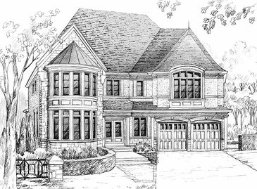 The Millenium Star new home model plan at the King's Manor Estates by Bremont Homes in Brampton