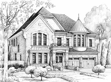 The Regent new home model plan at the King's Manor Estates by Bremont Homes in Brampton